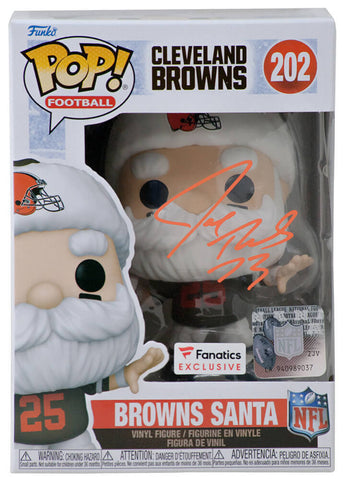 Joe Thomas Signed Cleveland Browns 'Santa' Funko Pop Doll #202 - (SCHWARTZ COA)
