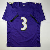 Autographed/Signed Odell Beckham Jr. Baltimore Purple Jersey Beckett BAS COA