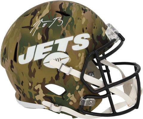 Aaron Rodgers New York Jets Signed Riddell Camo Speed Replica Helmet