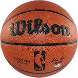 David Thompson Autographed Denver Nuggets Wilson Basketball HOF 96 SCH 55455