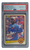 Andre Dawson Signed Expos 1983 Donruss #518 Trading Card PSA/DNA Gem MT 10