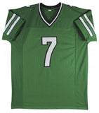 Boomer Esiason Signed New York Jets Green Jersey (Beckett)4xPro Bowl Quarterback