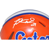 Fred Taylor Autographed Florida Gators Mini Helmet Orange Beckett 42220