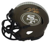 Joe Montana / Jerry Rice Autographed 49ers Mini Speed STS Helmet Beckett