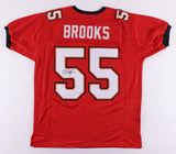 Derrick Brooks Signed Tampa Bay Buccaneers Red Road Jersey (JSA COA) Ex FSU LB