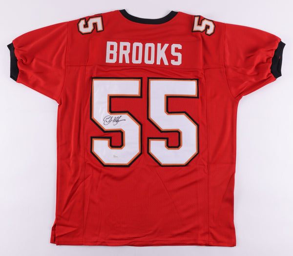Derrick Brooks Signed Tampa Bay Buccaneers Red Road Jersey (JSA COA) Ex FSU LB