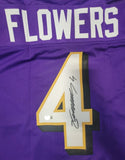 ZAY FLOWERS SIGNED AUTOGRAPHED CUSTOM PRO STYLE CUSTOM XL JERSEY BECKETT QR