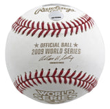 2009 Yankees (9) Jeter Rivera Posada Signed 2009 WS Logo Oml Baseball Steiner 3