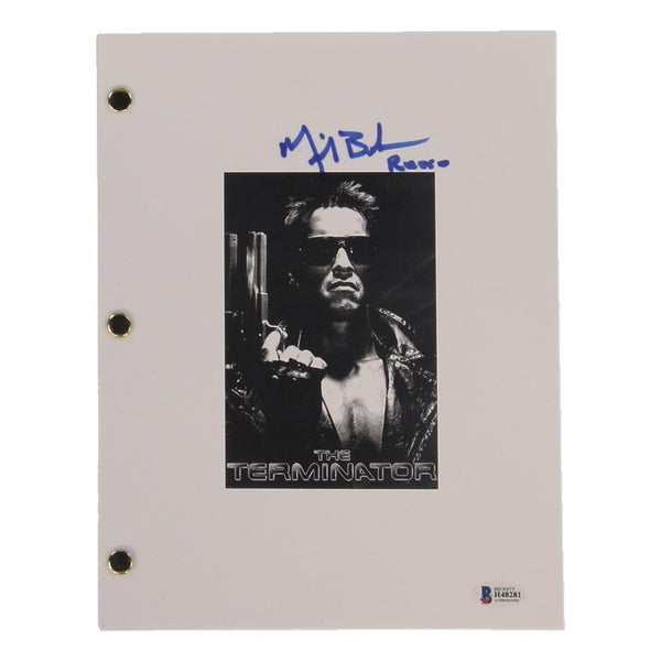 Michael Biehn (Kyle Reese) Signed "Terminator" Movie Script (Beckett) 1984 Movie