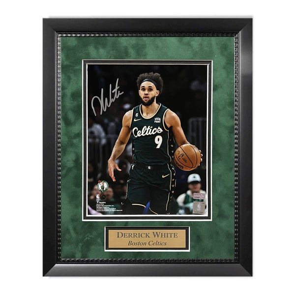 Derrick White Signed Autographed "City Edition" 8x10 Photo Framed To 11x14 NEP