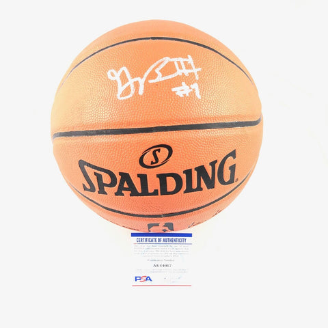 Greg Brown signed Spalding Basketball PSA/DNA Portland Trailblazers Autographed