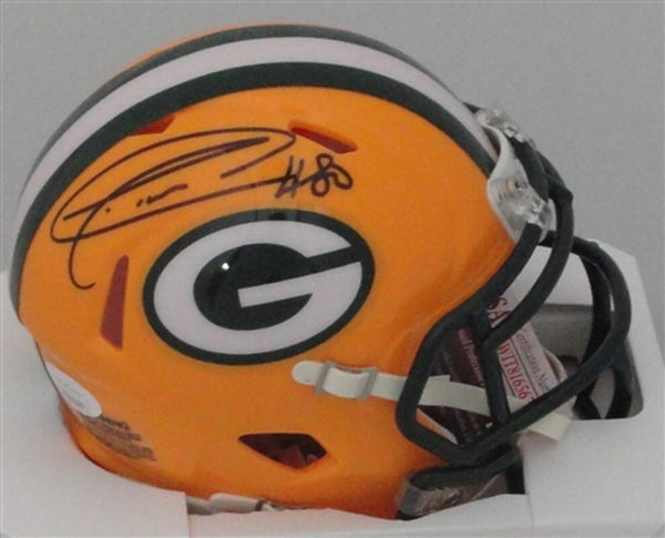 Packers DONALD DRIVER #80 Signed Riddell Speed Mini Helmet AUTO - JSA