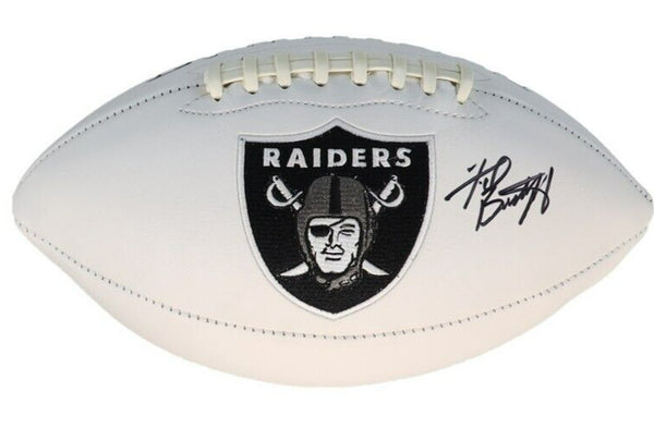 Fred Biletnikoff Signed Oakland Raiders Logo Football /Beckett Super Bowl XI MVP