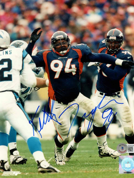 Keith Traylor Autographed/Signed Denver Broncos 8x10 Photo Beckett 50495