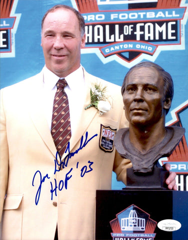 Joe DeLamielleure HOF Buffalo Bills Signed/Inscribed 8x10 Photo JSA 161094