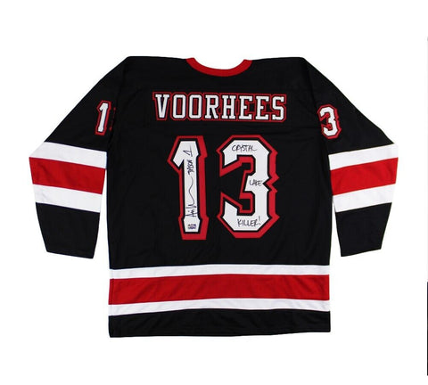 Ari Lehman Signed Friday the 13th Custom Black Jersey - Crystal Lake Killer Insc