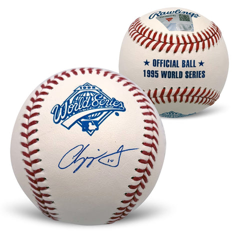 Chipper Jones Autographed Atlanta Braves 1995 World Series Baseball Fanatics