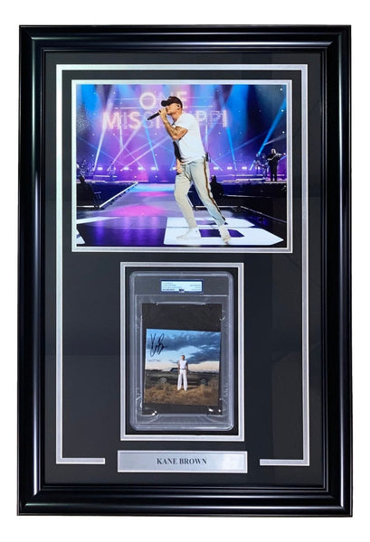 Kane Brown Signed Framed The High Road CD Booklet w/ 11x14 Photo PSA