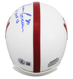 Nebraska Ahman Green "GBP HOF 12" Signed VSR4 Rep Mini Helmet BAS #BV01164