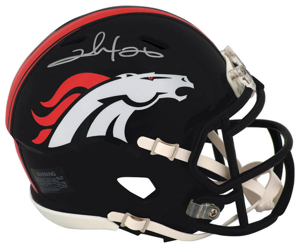 Clinton Portis Signed Broncos Current Riddell Speed Mini Helmet - (SCHWARTZ COA)