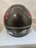 BUCKY IRVING SIGNED TAMPA BAY BUCCANEERS MIDI SPEEDFLEX HELMET BECKETT QR
