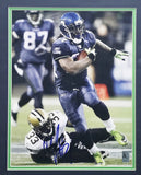 Marshawn Lynch Autographed Framed 11x14 Photo Seattle Seahawks ML Holo #14681