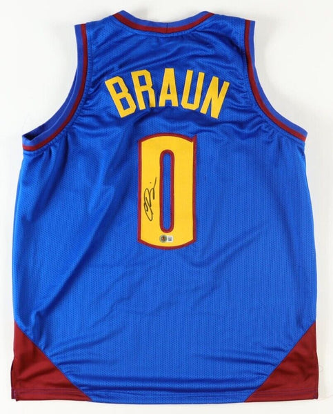 Christian Braun Signed Denver Nuggets Mile High City Jersey (Beckett) 2023 Champ