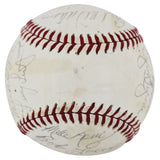 1977 Athletics (24) McCatty, Langford, Page Signed Oal Baseball BAS #AC33306