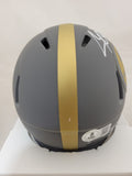 CAM HEYWARD SIGNED PITTSBURGH STEELERS SLATE SPEED MINI HELMET BECKETT QR