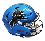 Amon-Ra St. Brown Signed Lions Speed Flex Authentic Alternate Dark Blue Helmet