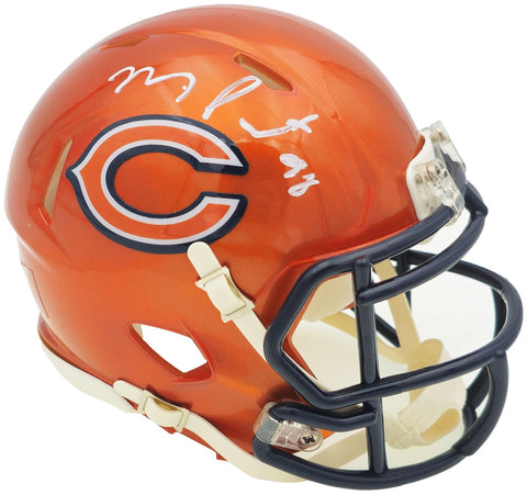 Montez Sweat Autographed Signed Chicago Bears Flash Orange Speed Mini Helmet JSA