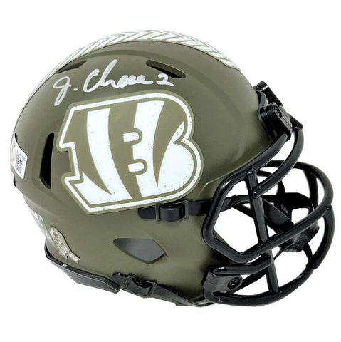 Ja'Marr Chase Cincinnati Bengals Autographed Signed Mini Helmet Fanatics COA