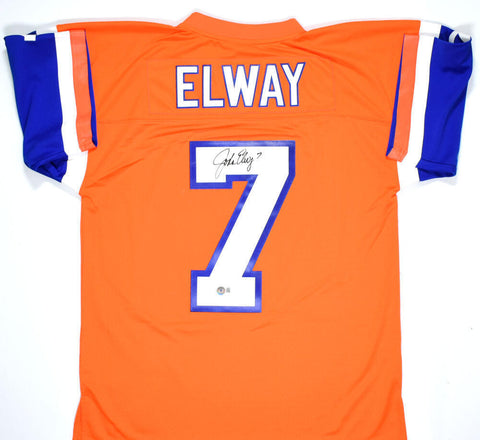 John Elway Signed Broncos Mitchell & Ness Orange 1994 Legacy Jersey- Beckett W