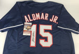 Sandy Alomar Signed Cleveland Indians Jersey (JSA COA) 1990 NL Rookie o/t Year