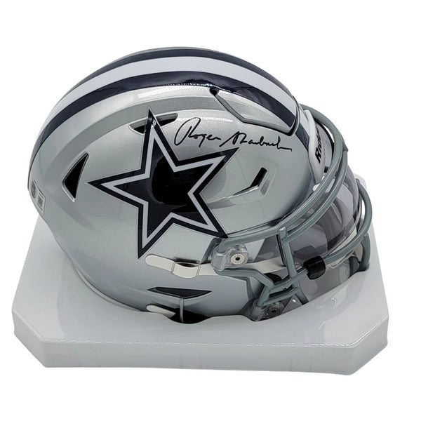Roger Staubach Signed Dallas Cowboys MIDI Speed Flex Helmet Beckett Witnessed