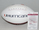 BERNIE KOSAR AUTOGRAPHED SIGNED MIAMI HURRICANES WHITE LOGO FOOTBALL JSA