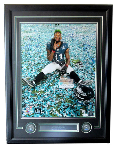 Jalen Mills Eagles Signed/Autographed SB 52 16x20 Photo Framed JSA 205646