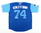 Kenley Jansen Signed Dodgers 2017 Player's Weekend Majestic MLB Jersey (PSA COA)