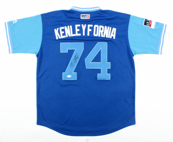 Kenley Jansen Signed Dodgers 2017 Player's Weekend Majestic MLB Jersey (PSA COA)