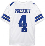 Dak Prescott Dallas Cowboys Autographed White Nike Limited Jersey