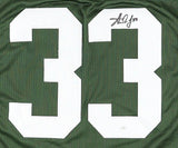 Aaron Jones Signed Green Bay Packer Jersey (OKAuthentics) 2020 Pro Bowl R.B.