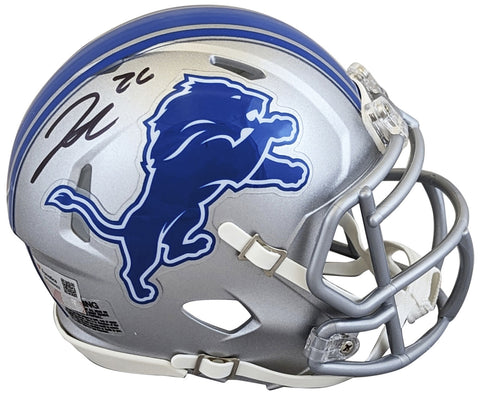 Lions Jahmyr Gibbs Authentic Signed Speed Mini Helmet Autographed Fanatics