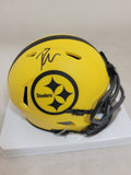ROMAN WILSON SIGNED PITTSBURGH STEELERS RAVE SPEED MINI HELMET BECKETT QR