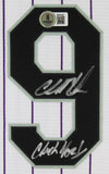 Rockies Charlie Blackmon "Chuck Nazty" Signed Pinstripe Nike Jersey BAS #BR84240