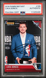 Mavericks Luka Doncic Signed 2018 Panini Instant #195 Rookie Card PSA Slabbed 2