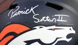 Patrick Surtain II Autographed Denver Broncos F/S Speed Helmet - Beckett W Holo