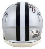 Cowboys Emmitt Smith Authentic Signed Speed Mini Helmet BAS Witnessed