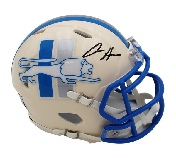 Aidan Hutchinson Signed Detroit Lions Speed Retro NFL Mini Helmet
