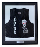 Stone Cold Steve Austin Signed Framed WWE Skull Vest 2 BAS