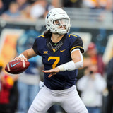 Will Grier Signed West Virginia Mountaineers Mini Helmet (Beckett) Chargers Q.B.